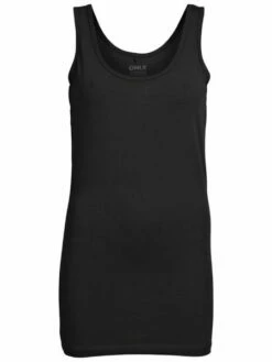 Only Damen Tank Top Live Love Long Slim Fit -JEANS DIRECT Verkäufe 23421 15060061blacka 1