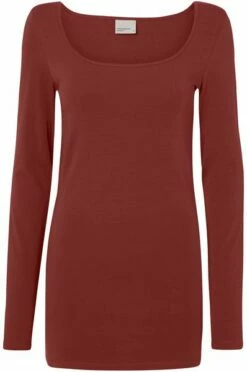 Vero Moda Damen T-Shirt VMMAXI MY LS SOFT LONG U-NECK -JEANS DIRECT Verkäufe 33062 Madder