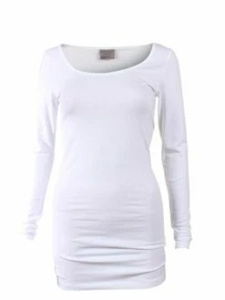 Vero Moda Damen T-Shirt VMMAXI MY LS SOFT LONG U-NECK -JEANS DIRECT Verkäufe 33062 VeroModa 10152908 BrightWhite