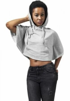 Urban Classics Damen Poncho Cropped Hooded -JEANS DIRECT Verkäufe 33656 TB1306 M1 00111