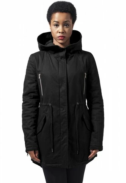 Urban Classics Damen Jacke Ladies Sherpa Lined Cotton Parka 3 Urban Classics Damen Jacke Ladies Sherpa Lined Cotton Parka
