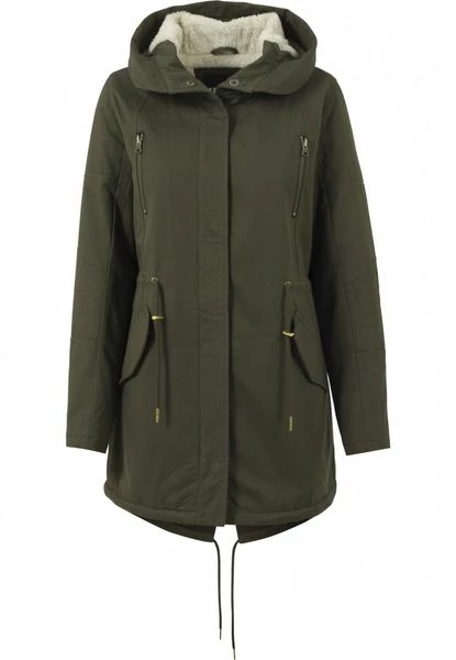 Urban Classics Damen Jacke Ladies Sherpa Lined Cotton Parka 5 Urban Classics Damen Jacke Ladies Sherpa Lined Cotton Parka – Bild 3