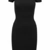Urban Classics Damen Kleid Ladies Off Shoulder Rib Dress -JEANS DIRECT Verkäufe 34849 TB1501 P1 00007