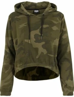 Urban Classics Damen Camo Cropped Hoody -JEANS DIRECT Verkäufe 34969 TB1636 P1 00775