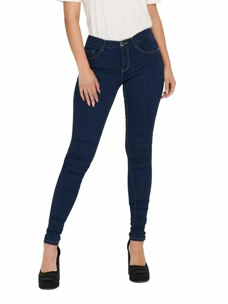 Only Damen Jeans OnlRAIN REG SKINNY JEANS CRY6060 - Skinny Fit - Schwarz - Blau 10 Only Damen Jeans OnlRAIN REG SKINNY JEANS CRY6060 - Skinny Fit - Schwarz - Blau – Bild 8