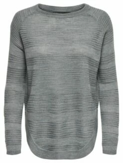 Only Damen Pullover OnlCAVIAR L/S PULLOVER KNT -JEANS DIRECT Verkäufe 35360 NEW 35360 15141866 MediumGreyMelange 001 ProductLarge