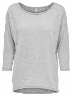 Only Damen Langarmshirt OnlELCOS 4/5 SOLID Langarmshirt -JEANS DIRECT Verkäufe 35369 15124402 LightGreyMelange 001 ProductLarge