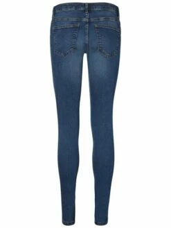 Noisy May Damen Jeans NMEVE LW POCKET PIPING JEANS VI878 - Super Slim Fit - Blau - Dark Blue -JEANS DIRECT Verkäufe 35656 nm 2649921 back1
