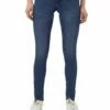 Noisy May Damen Jeans NMEVE LW POCKET PIPING JEANS VI878 - Super Slim Fit - Blau - Dark Blue -JEANS DIRECT Verkäufe 35656 nm 2649921 front1
