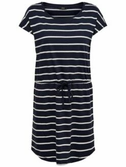 Only Damen Kleid OnlMAY S/S DRESS -JEANS DIRECT Verkäufe 37038 Night Sky PRIMO STRIPE CLOUD DANCER