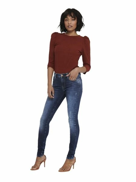 Only Damen Jeans OnlSHAPE REG SK DNM JEANS REA4488 - Skinny Fit - Blau - Dark Blue 12 Only Damen Jeans OnlSHAPE REG SK DNM JEANS REA4488 - Skinny Fit - Blau - Dark Blue – Bild 10