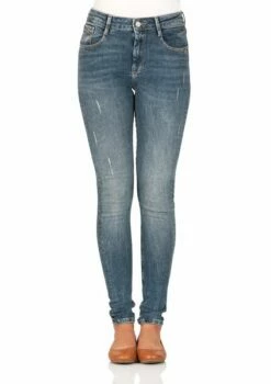 Mavi Damen Jeans Lucy - Skinny Fit - Blau - Dark Vintage Str