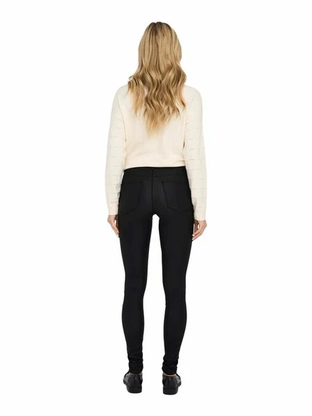 Only Damen Jeans OnlANNE K MID WAIST COATED JEANS - Skinny Fit - Schwarz - Black 12 Only Damen Jeans OnlANNE K MID WAIST COATED JEANS - Skinny Fit - Schwarz - Black – Bild 10