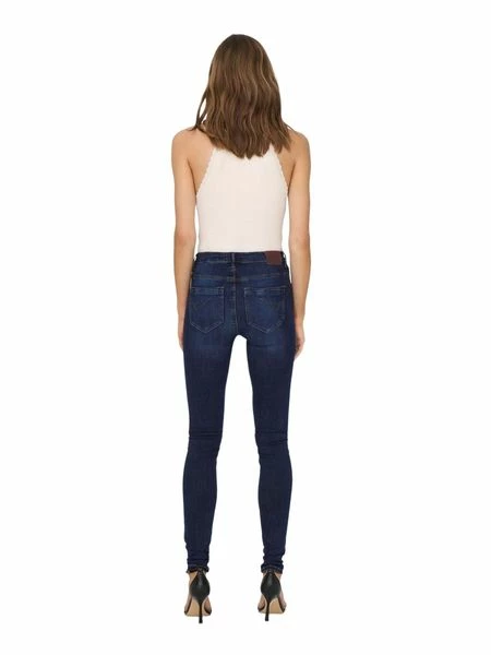 Only Damen Jeans OnlPAOLA HW SK DNM JEANS AZGZ878 - Skinny Fit - Blau - Dark Blue 5 Only Damen Jeans OnlPAOLA HW SK DNM JEANS AZGZ878 - Skinny Fit - Blau - Dark Blue – Bild 3