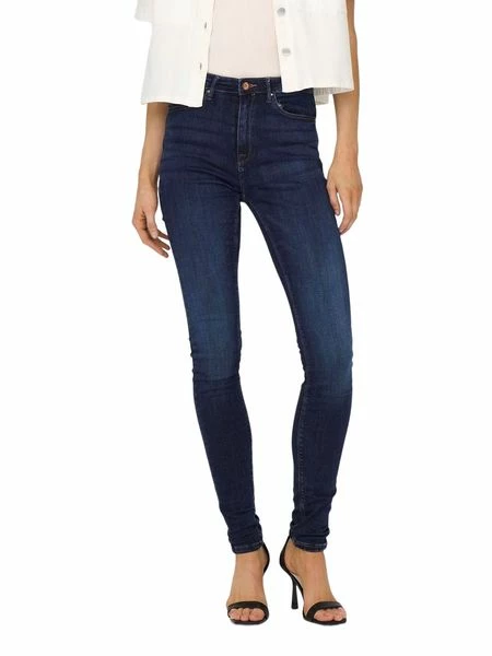 Only Damen Jeans OnlPAOLA HW SK DNM JEANS AZGZ878 - Skinny Fit - Blau - Dark Blue 3 Only Damen Jeans OnlPAOLA HW SK DNM JEANS AZGZ878 - Skinny Fit - Blau - Dark Blue
