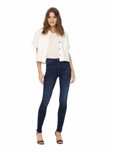 Only Damen Jeans OnlPAOLA HW SK DNM JEANS AZGZ878 - Skinny Fit - Blau - Dark Blue 4 Only Damen Jeans OnlPAOLA HW SK DNM JEANS AZGZ878 - Skinny Fit - Blau - Dark Blue – Bild 2