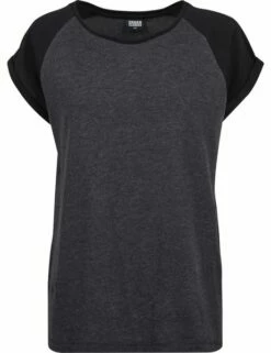 Urban Classics Damen T-Shirt Contrast Raglan