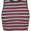 Urban Classics Damen Top Rib Stripe Cropped -JEANS DIRECT Verkäufe 38547 TB1931 P1 01244
