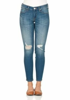 Lee Damen Jeans Scarlett - Skinny Fit - Blau- Slam Damage -JEANS DIRECT Verkäufe 38661 LEE L526PFYK vo 1