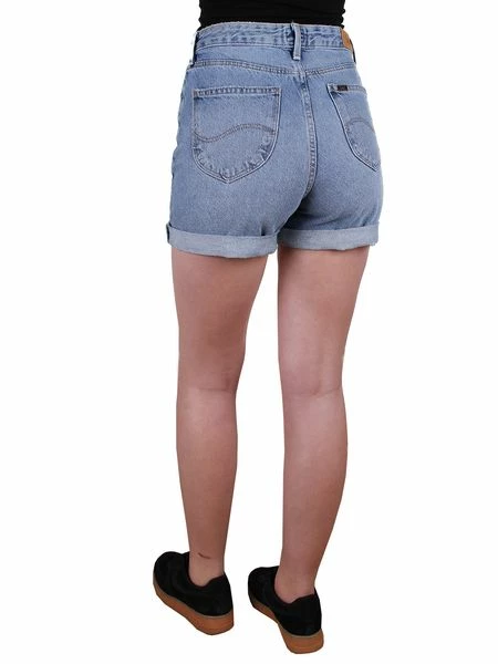 Lee Damen Jeans Short Mom - Relaxed Fit - Blau - Salina 6 Lee Damen Jeans Short Mom - Relaxed Fit - Blau - Salina – Bild 4