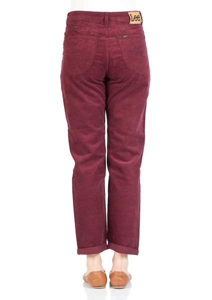 Lee Damen Jeans Mom - Straight Relaxed Fit - Rot - Burgundy 6 Lee Damen Jeans Mom - Straight Relaxed Fit - Rot - Burgundy – Bild 4