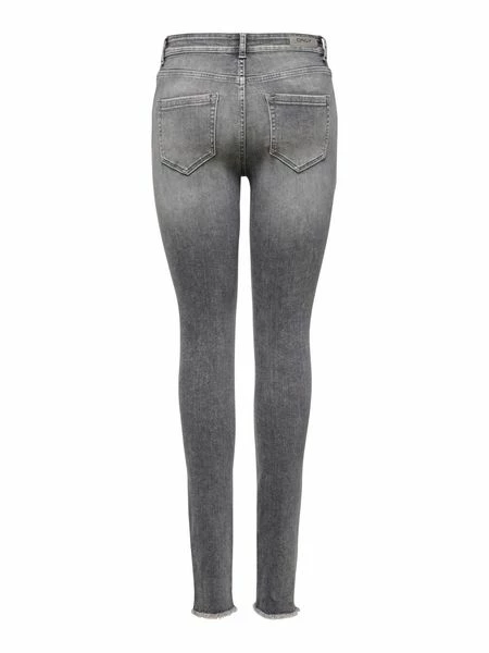 Only Damen Jeans ONLBLUSH MID SK ANK RAW JNS REA0918 - Skinny Fit - Grau - Grey Denim 19 Only Damen Jeans ONLBLUSH MID SK ANK RAW JNS REA0918 - Skinny Fit - Grau - Grey Denim – Bild 17