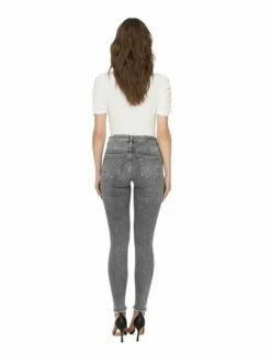 Only Damen Jeans ONLBLUSH MID SK ANK RAW JNS REA0918 - Skinny Fit - Grau - Grey Denim 22 Only Damen Jeans ONLBLUSH MID SK ANK RAW JNS REA0918 - Skinny Fit - Grau - Grey Denim -JEANS DIRECT Verkäufe 40121 on 3192367 back1