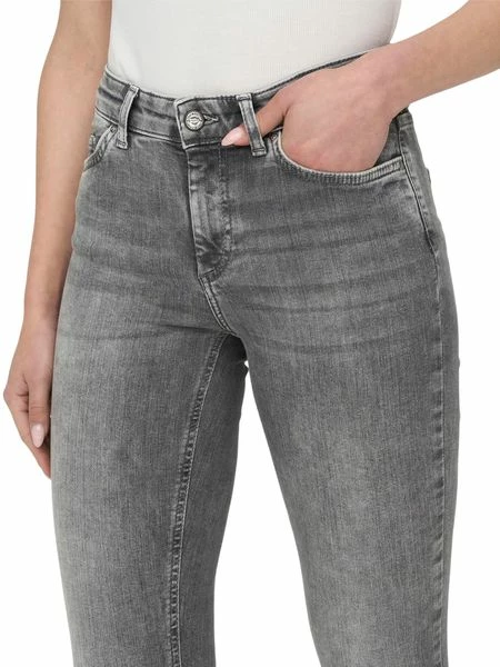 Only Damen Jeans ONLBLUSH MID SK ANK RAW JNS REA0918 - Skinny Fit - Grau - Grey Denim 6 Only Damen Jeans ONLBLUSH MID SK ANK RAW JNS REA0918 - Skinny Fit - Grau - Grey Denim – Bild 4