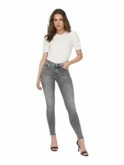 Only Damen Jeans ONLBLUSH MID SK ANK RAW JNS REA0918 - Skinny Fit - Grau - Grey Denim 30 Only Damen Jeans ONLBLUSH MID SK ANK RAW JNS REA0918 - Skinny Fit - Grau - Grey Denim -JEANS DIRECT Verkäufe 40121 on 3192367 frontfull 1 1