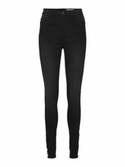 Noisy May Damen Jeans NMCALLIE HW SKINNY JEANS VI023BL - Skinny Fit - Schwarz - Black -JEANS DIRECT Verkäufe 40309 40309 nm 3990895 frontavmg