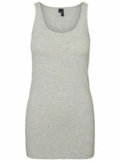 Vero Moda Damen Tank Top VMMAXI MY SOFT LONG TANK TOP -JEANS DIRECT Verkäufe 40995 Light Grey Melange