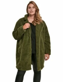 Urban Classics Damen Oversized Sherpa Coat -JEANS DIRECT Verkäufe 41306 TB3058 M1 00176 U