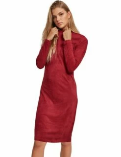 Urban Classics Ladies Peached Rib Dress LS -JEANS DIRECT Verkäufe 41321 TB2996 M1 00606