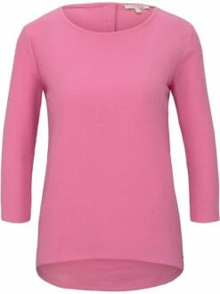 Tom Tailor Denim Damen 3/4 Arm Basic Shirt -JEANS DIRECT Verkäufe 41372 1016446 21347 7