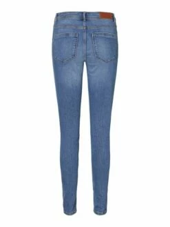 Vero Moda Damen Jeans VMTANYA MR S PIPING VI349 - Skinny Fit - Blau - Medium Blue -JEANS DIRECT Verkäufe 41487 vm 3257946 back 1