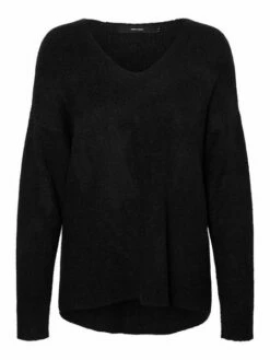 Vero Moda Damen Strickpullover VMCREWLEFILE LS V-NECK -JEANS DIRECT Verkäufe 41576 10233357bl