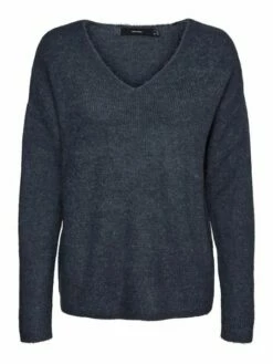Vero Moda Damen Strickpullover VMCREWLEFILE LS V-NECK -JEANS DIRECT Verkäufe 41576 fs