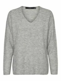 Vero Moda Damen Strickpullover VMCREWLEFILE LS V-NECK -JEANS DIRECT Verkäufe 41576 vm 3404972 front