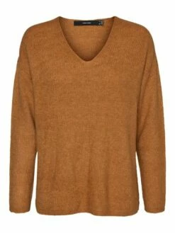 Vero Moda Damen Strickpullover VMCREWLEFILE LS V-NECK -JEANS DIRECT Verkäufe 41576 vm 3407926 front