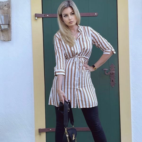 Only Damen Shirtkeid ONLTAMARI 3/4 SHIRT DRESS 11 Only Damen Shirtkeid ONLTAMARI 3/4 SHIRT DRESS – Bild 9