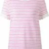 Tom Tailor Denim Damen T-Shirt Mit Streifen Und Häkeldetails -JEANS DIRECT Verkäufe 41698 TOM TAILOR D 003 21368 1016441