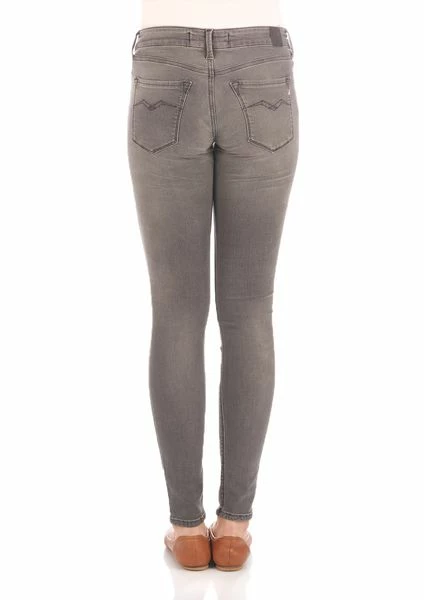 Replay Damen Jeans New Luz - Skinny Fit - Grau - Dark Grey Denim 4 Replay Damen Jeans New Luz - Skinny Fit - Grau - Dark Grey Denim – Bild 2