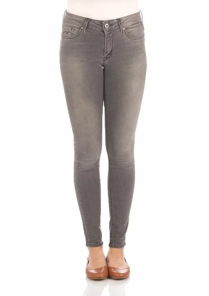 Replay Damen Jeans New Luz - Skinny Fit - Grau - Dark Grey Denim 3 Replay Damen Jeans New Luz - Skinny Fit - Grau - Dark Grey Denim