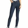 Lee Damen Jeans Jeanshose Stretch Scarlett High Skinny Fit - Blau - Tonal Stonewash
