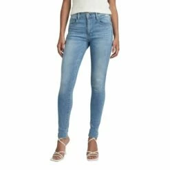 G-Star Raw G-Star Damen Jeans 3301 High Skinny Fit - Blau - Light Indigo Aged