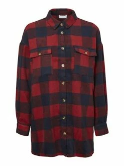 Noisy May Damen Longshirt Hemd NMFLANNY L/S LONG SHACKET - Relaxed -JEANS DIRECT Verkäufe 42902 27012531rhu