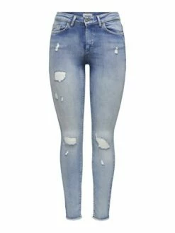 Only Damen Jeans ONLBLUSH LIFE MID SK RAW ANK DEST REA213 - Skinny Fit - Blau - Light Blue 25 Only Damen Jeans ONLBLUSH LIFE MID SK RAW ANK DEST REA213 - Skinny Fit - Blau - Light Blue -JEANS DIRECT Verkäufe 43527 psp