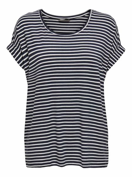 Only Damen Kurzarm T-Shirt ONLMOSTER STRIPE 4 Only Damen Kurzarm T-Shirt ONLMOSTER STRIPE – Bild 2