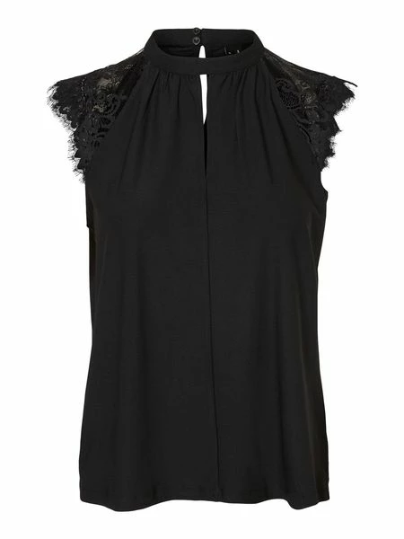 Vero Moda Damen Top VMMILLA SL LACE TEE 4 Vero Moda Damen Top VMMILLA SL LACE TEE – Bild 2