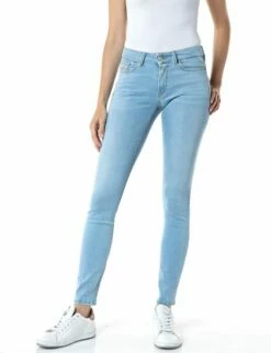 Titelseite 26 Replay Damen Jeans New Luz - Skinny Fit - Blau - Light Blue
